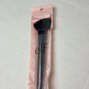 elf Angled Blush Brush 84022 Black Synthetic Slanted Makeup Brush New